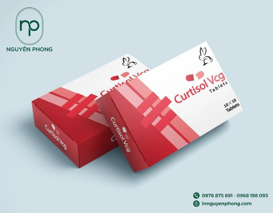 Mẫu logo thuốc in trên hộp đựng thuốc